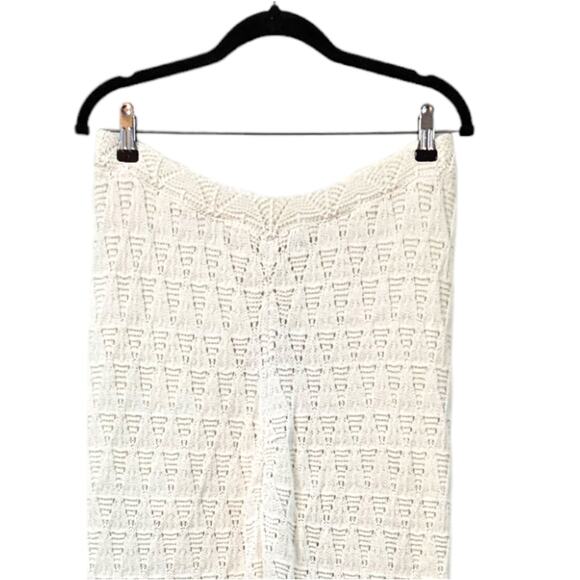 NWT WAYF BRB Pointelle Flare Leg Pants Size L - Picture 4 of 10